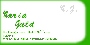 maria guld business card